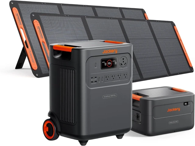 Main image of HomePower 3600 Plus and Extra Battery & 2x200W, 7168Wh, 3600W,LFP Battery, Expandable to 21kWh, Solar Generator, Essential Home Backup for Home Use, Emergencies