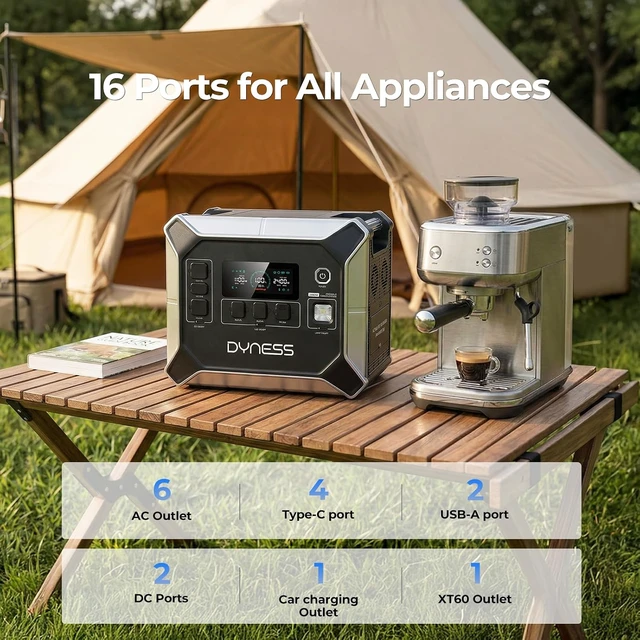 Alt view image 4 of 7 - 2048Wh Solar Generator with 100W Foldable Solar Panel, LiFePO4 Battery Backup 2400W AC (4800W Surge) Portable Power Station, Fast Charging for Home Backup, Camping, RV & Power Outage