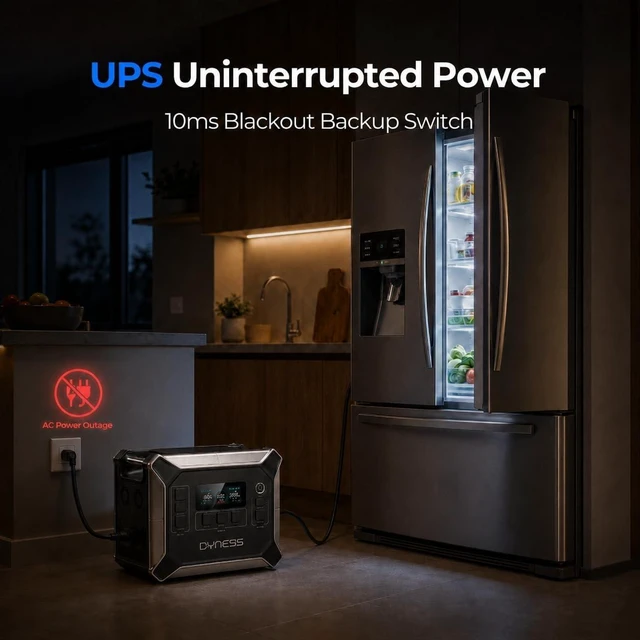 Alt view image 5 of 7 - Portable Power Station, 2048Wh, 2400W Output, LiFePO4 Battery