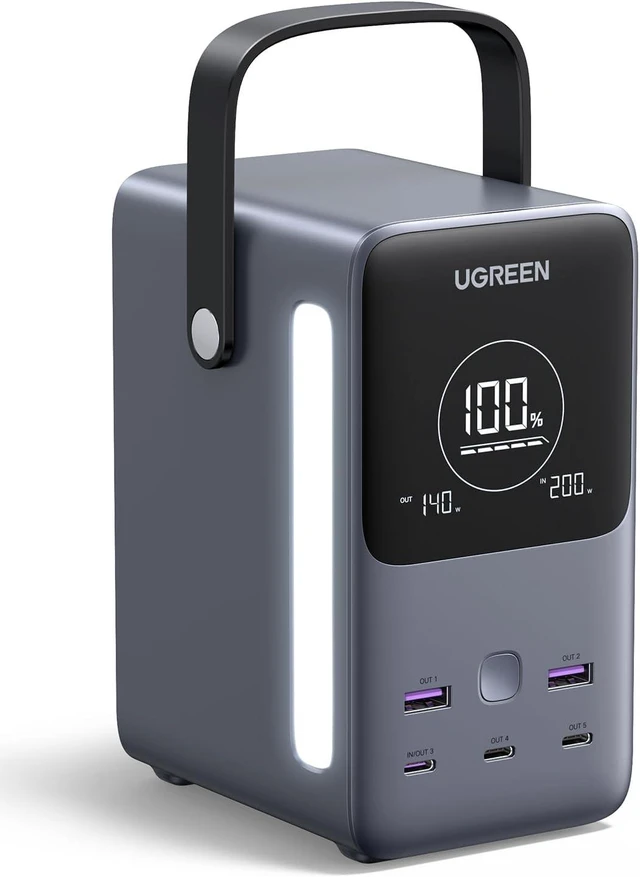 Main image of UGREEN 300W 48000mAh Portable Power Station for Camping,300W AC Output for Macbook, Fast charging for Laptop when Travel & Home Backup