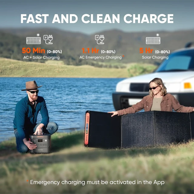 Alt view image 4 of 7 - Explorer 2000 v2 Power Station (2-Pack), 2042Wh, 2200W AC Output,LiFePO4 Battery, 20ms UPS, USB-C PD 100W Fast Charging, Solar Generator for Power Outages, Emergencies, Camping