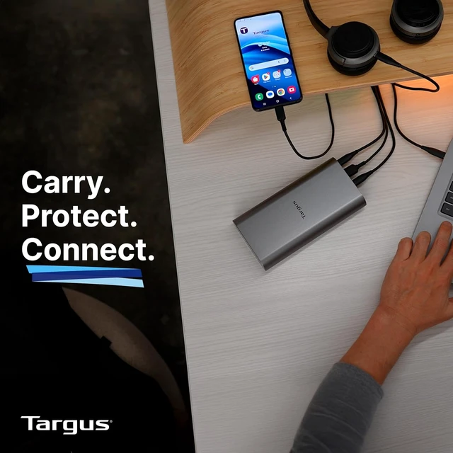 Alt view image 2 of 7 - 140W USB-C Portable Power Bank 24,000mAh High-Capacity Battery, PD 3.1 EPR Fast Charging, Airline-Safe, Charge 3 Devices - APB081GLZ