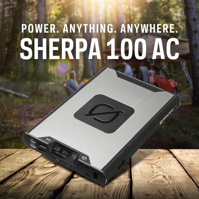 Alt view image 5 of 7 - Sherpa 100AC (New) Wireless Portable AC Power Bank 100W USB-C Power Delivery 25600mAh (4th Generation) (Pack of 2)