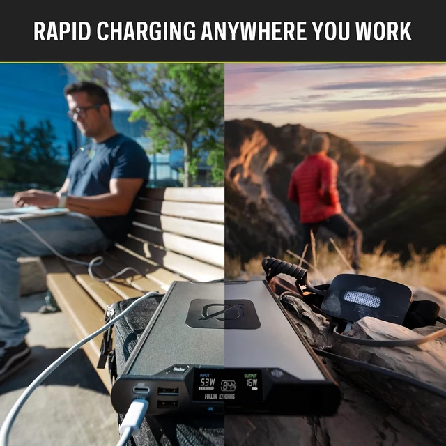 Alt view image 4 of 7 - Sherpa 100AC (New) Wireless Portable AC Power Bank 100W USB-C Power Delivery 25600mAh (4th Generation) (Pack of 2)