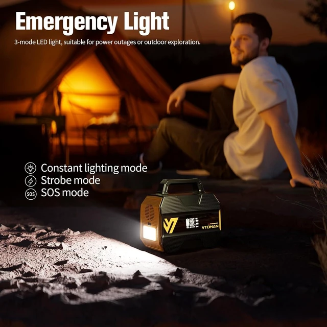 Alt view image 4 of 7 - FlashSpeed 300 Portable Power Station, 300W 230Wh LiFePO4 Battery,3000 Life Cycles, 600W peak, 100W PD USB-C, Fast Charge, 6 Outputs, Outdoor Camping, Home Backup, RV, Off-Grid