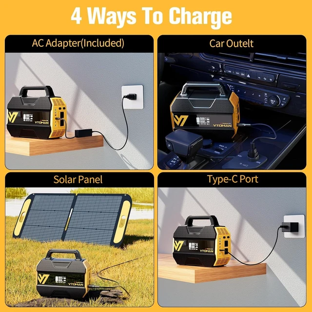 Alt view image 3 of 7 - FlashSpeed 300 Portable Power Station, 300W 230Wh LiFePO4 Battery,3000 Life Cycles, 600W peak, 100W PD USB-C, Fast Charge, 6 Outputs, Outdoor Camping, Home Backup, RV, Off-Grid