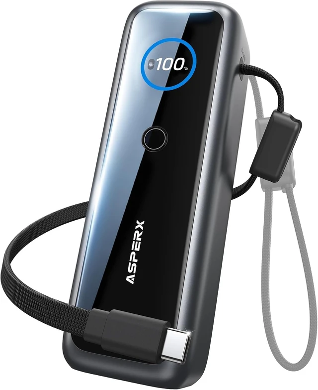 Main image of Laptop Power Bank Built-in C-Cable TFT Display PD3.1 140W 27600mAh,Fast Charging Battery Bank Portable Charger Power Bank for MacBook Pro/Air/iPhone 18/iPad Pro/S26 Ultra/Dell/HP(TSA-Approved)