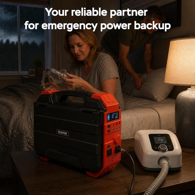 Alt view image 7 of 7 - 1600W Solar Generator, 1024Wh Power Station with Built-In 40W Panel,LiFePO4 battery, 3200W peak output, 100W USB-C, portable generator for emergency home backup, camping, RVs and power outages