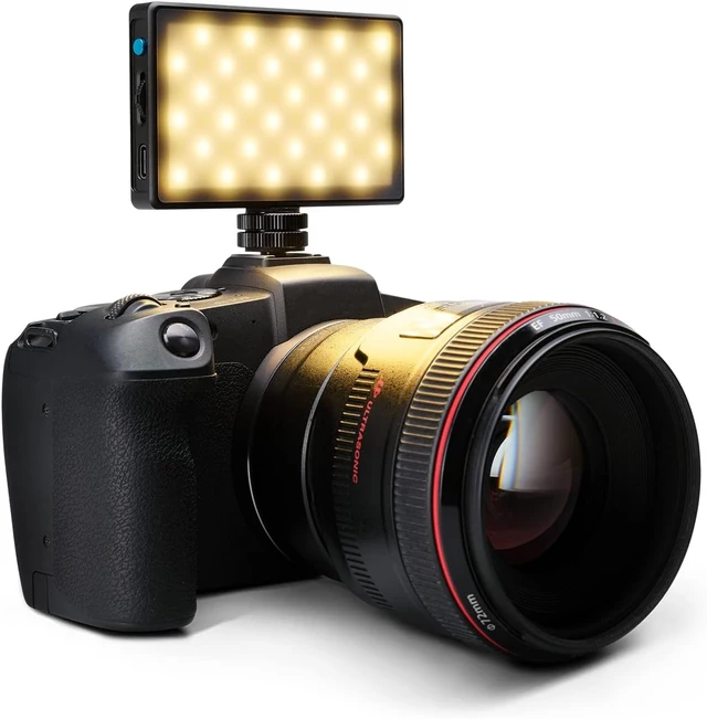 Alt view image 2 of 7 - Lume Cube Bicolor Panel Mini LED Light for Professional DSLR Cameras | Adjustable Panel Mini, LCD Display | Photo and Video Lighting, Long Battery Life | Fits Sony, Nikon, Canon, Fuji, Panasonic