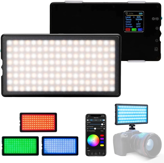 Main image of Lume Cube Panel Pro 2.0 RGB Camera Light | for Photography & Videography, fits Sony, Nikon, Canon, Panasonic, Fuji, and More | Bluetooth App, Adjustable Color, Camera Mount & Diffuser Included