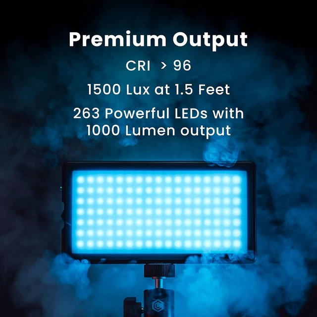 Alt view image 7 of 7 - Lume Cube Panel Pro 2.0 RGB Camera Light | for Photography & Videography, fits Sony, Nikon, Canon, Panasonic, Fuji, and More | Bluetooth App, Adjustable Color, Camera Mount & Diffuser Included