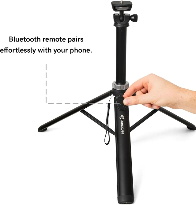 Alt view image 3 of 7 - Lume Cube Content Creator Kit with LED Video Light, Microphone & Tripod Video Recording & Vlogging Kit for YouTube, TikTok & Phone Content Creation | Portable Creator Lighting Kit