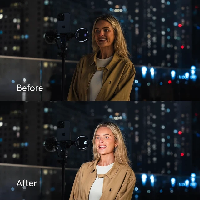 Alt view image 4 of 7 - Lume Cube Content Creator Kit with LED Video Light, Microphone & Tripod Video Recording & Vlogging Kit for YouTube, TikTok & Phone Content Creation | Portable Creator Lighting Kit