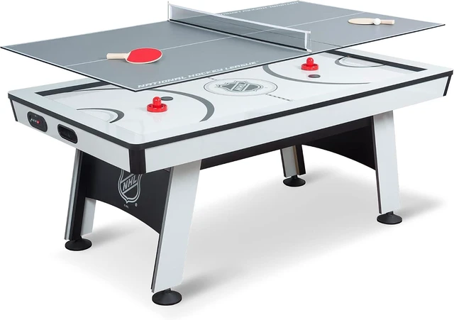 Main image of EastPoint NHL Power Play, Air Hockey Table, Table Tennis Top, Arcade Games,Game Room Fun, Table Games, Built-In Leg Levelers, LED Scoring, Stadium Sounds, Light-Up Corners, Complete Set, Easy Setup