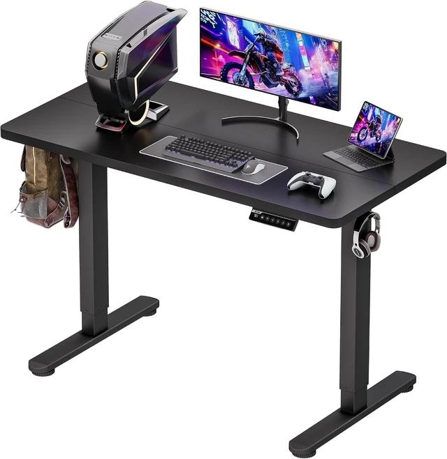 Main image of Standing Desk Electric Adjustable Computer Desk-Stand up Desk Office Gaming Home Office Memory Desks 48x24 inches Black