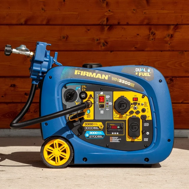 Alt view image 6 of 7 - WH03041 Dual Fuel Inverter Portable Generator 3300W Gas Propane Recoil Start, Quiet 58dB RV Ready TT-30R, Fuel Efficient Outdoor Camping Tailgating Recreational Power Supply