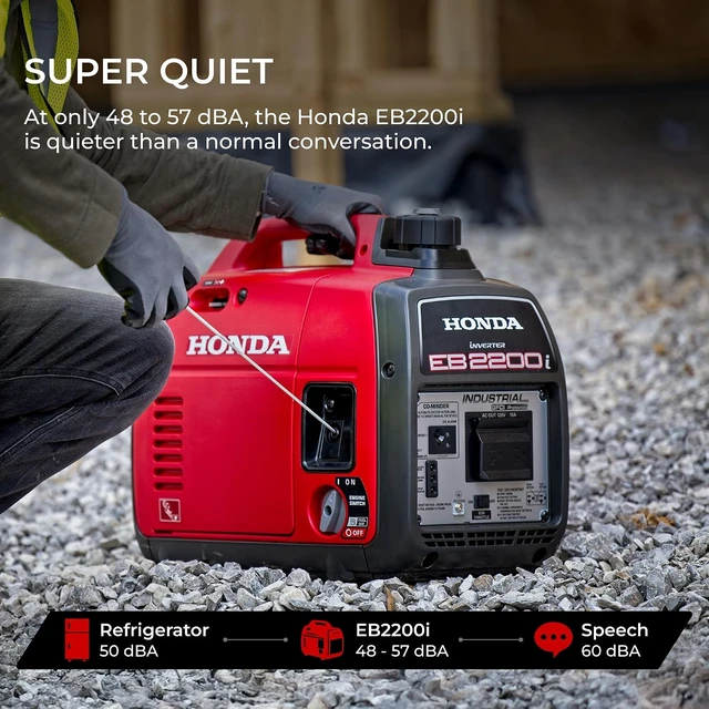 Alt view image 4 of 6 - EB2200i 2200 Watt 120V Super Quiet Inverter Generator (EB2200ITAN),Gas Powered OSHA-Compliant Outdoor Portable Generator for Construction Site or Backup Power Supply, Up to 8.1 Hour Run Time