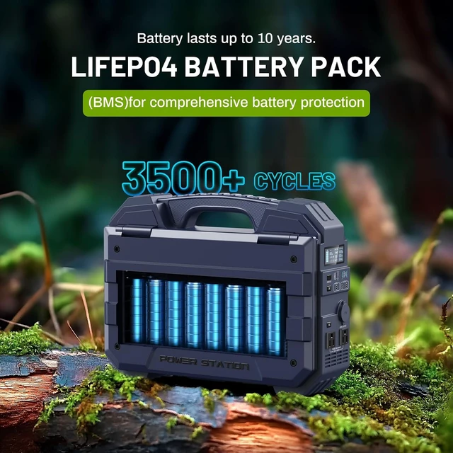 Alt view image 6 of 7 - 1600W (3200W Peak) Portable Power Station with Built-in Solar Panel,1024Wh LiFePO4 Battery, USB-C 100W Fast Charging, Solar Generator for Camping, RV, Home Backup, Emergency and power outages