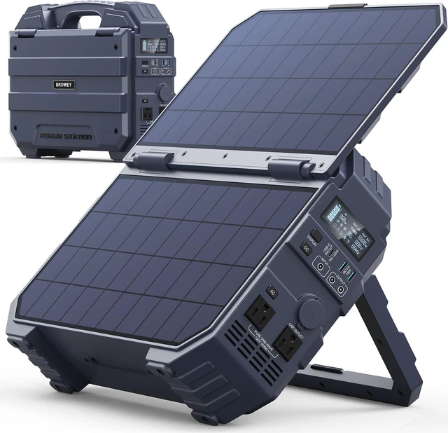 Main image of 1600W (3200W Peak) Portable Power Station with Built-in Solar Panel,1024Wh LiFePO4 Battery, USB-C 100W Fast Charging, Solar Generator for Camping, RV, Home Backup, Emergency and power outages
