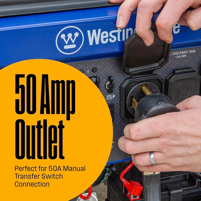 Alt view image 6 of 7 - 12500 Watt Dual Fuel Home Backup Portable Generator, Remote Electric Start, Transfer Switch Ready, Gas and Propane Powered