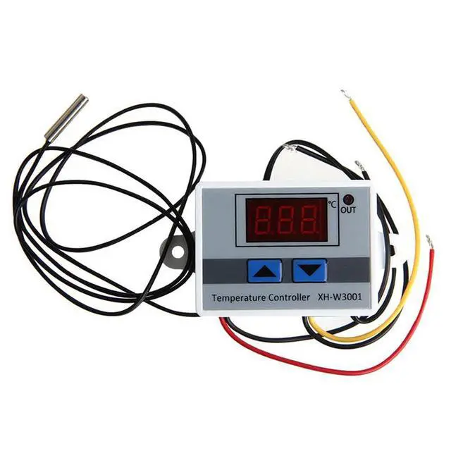 Alt view image 2 of 6 - Xh-W3001 Digital Thermostat Temperature Switch Microcomputer Temperature Controller Temperature Control Switch - 12V/120W