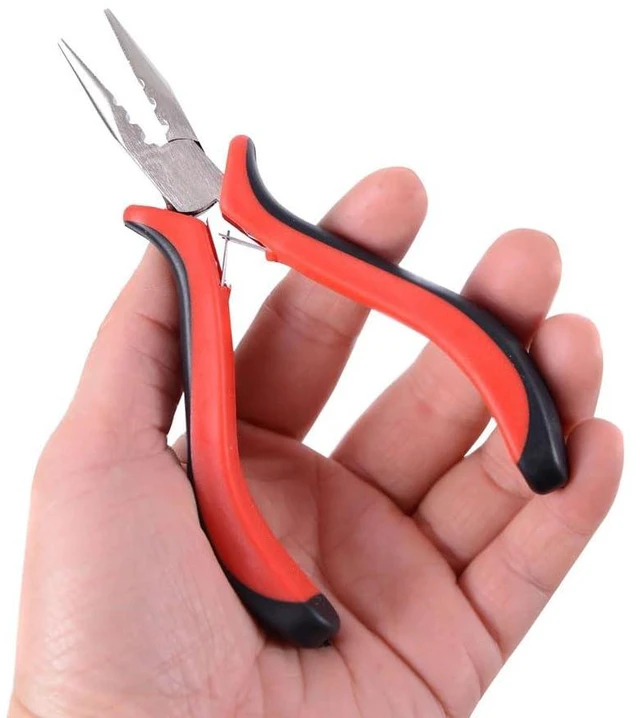 Alt view image 2 of 6 - 3 Holes Hair Extension Pliers With Teeth Micro Beads Tubes Open & Remove Tools Pliers for I-tip Hair Extensions
