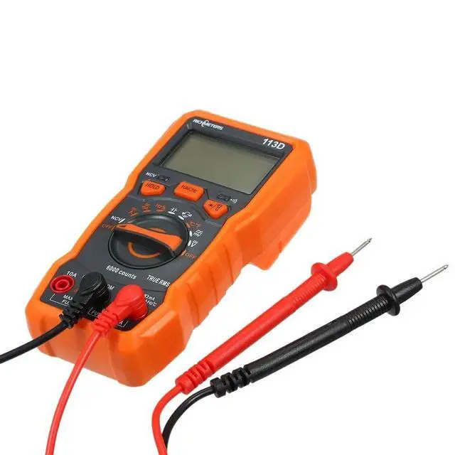 Alt view image 3 of 7 - RM113D NCV Digital Multimeter 6000 Counts Auto Ranging AC/DC Voltage Temperature Measuring Meter Flash Light Backlight Large Screen with Magnetic Suction
