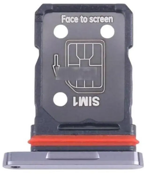 Main image of Sim Card Slot Tray Holder Sim Card Reader Socket for OnePlus 12 - Black