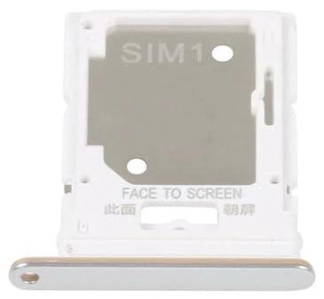 Main image of Sim Tray Sim Card Tray + SD Memory Card Tray Sim SD Card Holder Parts for Xiaomi Redmi Note 12 Pro 4G - Silver