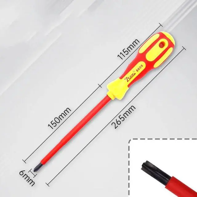 Alt view image 3 of 4 - Insulated Electrician Screwdriver Magnetic Precision Screwdriver High Voltage Hand Tools