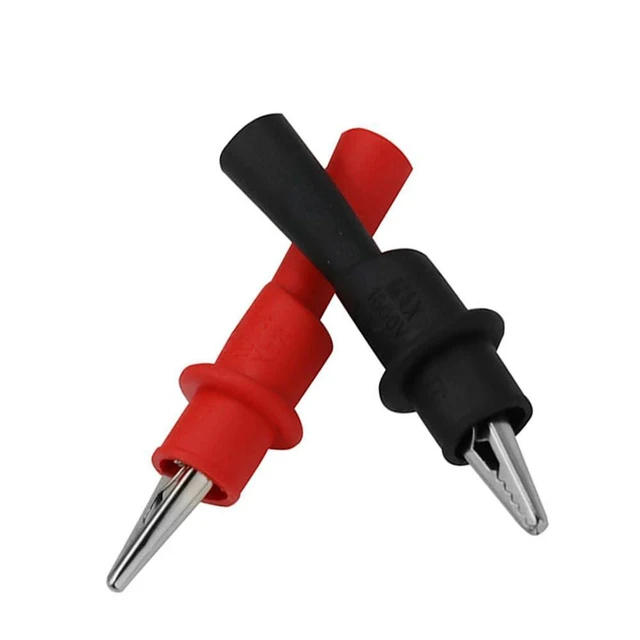 Alt view image 2 of 4 - 1Pair Alligators-Crocodile Test-Clip Multimeter Tester Probe Clamp 10A/1000V Wire Tips Test-Clip Clamp For Multi-Meter Tester