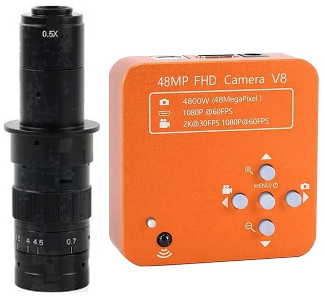 Main image of 48MP 1080P 60FPS HDMI USB Industrial Electronic Digital Microscope Camera for Phone Repair & 180X C-Mount Lens