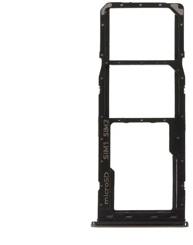 Main image of Dual SIM Tray Micro SD Card Tray Holder Slot Replacement for Samsung Galaxy A50 A505 / A30 A305 (Black)