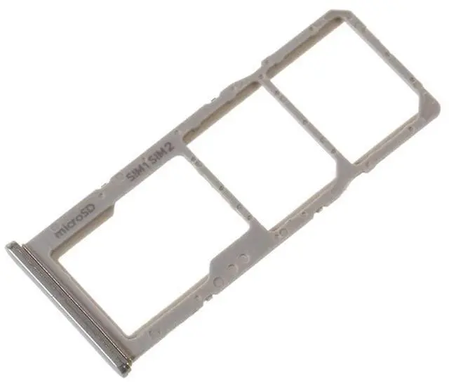 Main image of Dual SIM Tray Micro SD Card Tray Holder Slot Replacement for Samsung Galaxy A50 A505 / A30 A305 (Silver)