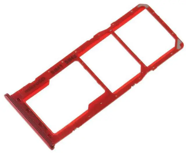 Main image of Dual SIM Tray Micro SD Card Tray Holder Slot Replacement for Samsung Galaxy A50 A505 / A30 A305 (Red)