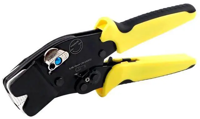 Main image of Ratchet Crimping Pliers AWG 30-6 (0.08-16mm²) Barrel Terminal Cable Crimping Tools Manual Pliers