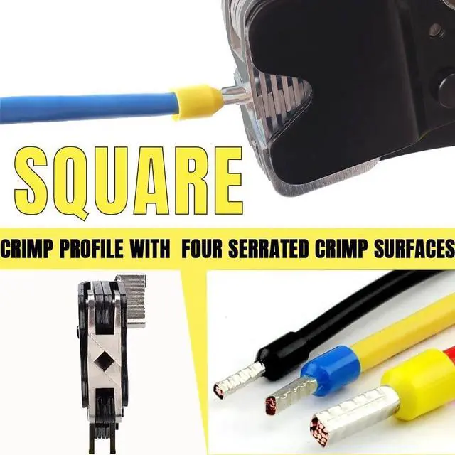 Alt view image 3 of 6 - Ratchet Crimping Pliers AWG 30-6 (0.08-16mm²) Barrel Terminal Cable Crimping Tools Manual Pliers