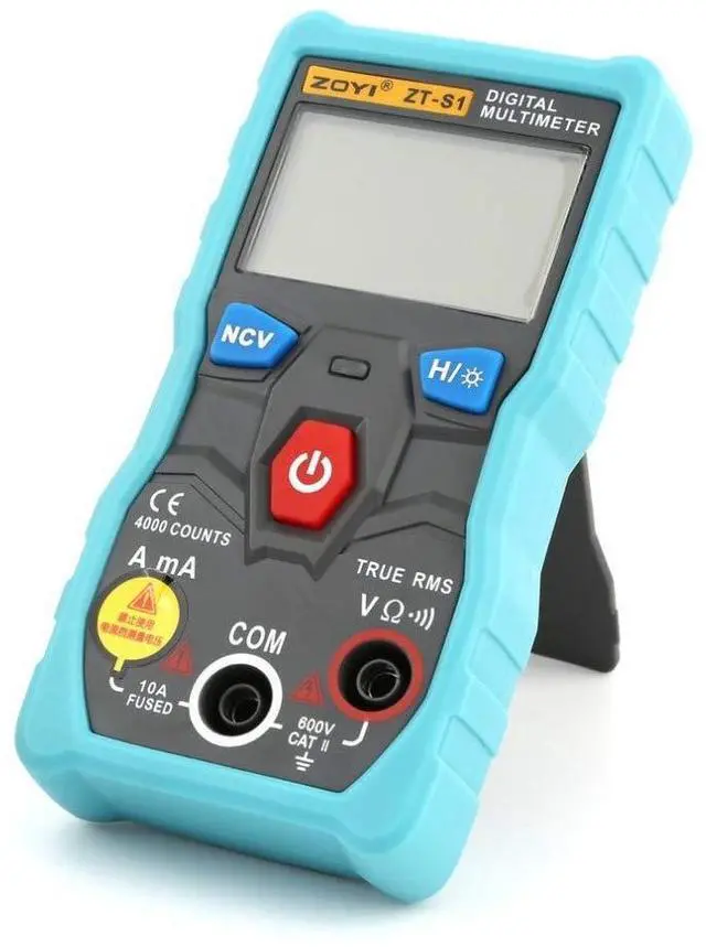 Alt view image 2 of 3 - ZT-S1 Digital Multimeter Transistor Tester uni Clampt Meter Multimetre rm409b Peakmeter Analogico Aneng - Blue