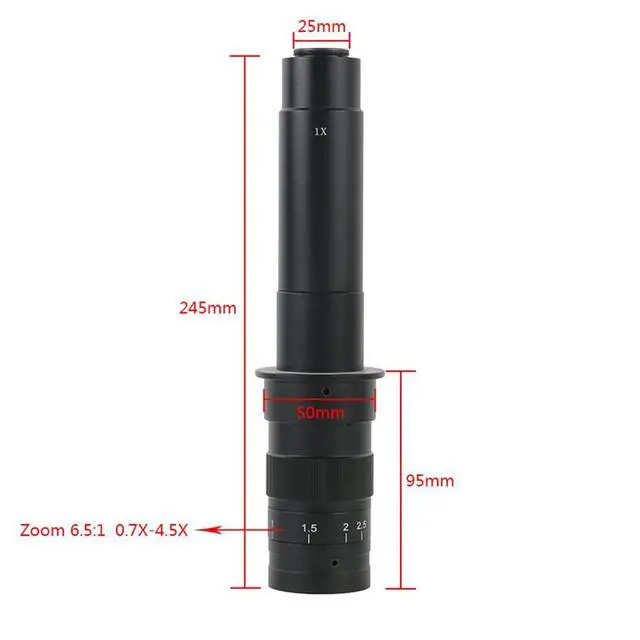 Alt view image 6 of 6 - 4K UHD FHD 60FPS Microscope Camera Industrial Electronic Video Digital Microscope & 300X C-Mount Lens Whit 56-LED Adjustable Ring Light - Blue