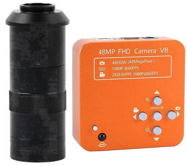 Main image of 48MP 1080P 60FPS HDMI USB Industrial Electronic Digital Microscope Camera for Phone Repair & 100X C-Mount Lens