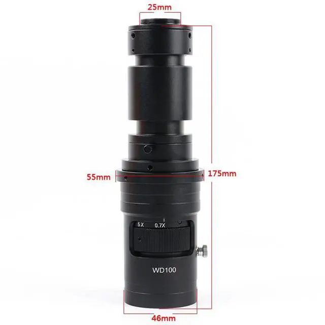 Alt view image 5 of 6 - 4K UHD FHD 60FPS Microscope Camera Industrial Electronic Video Digital Microscope & 500X C-Mount Lens - Red
