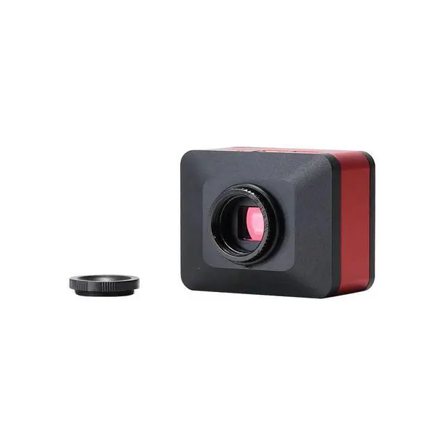 Alt view image 6 of 6 - 4K UHD FHD 60FPS Microscope Camera Industrial Electronic Video Digital Microscope & 500X C-Mount Lens - Red