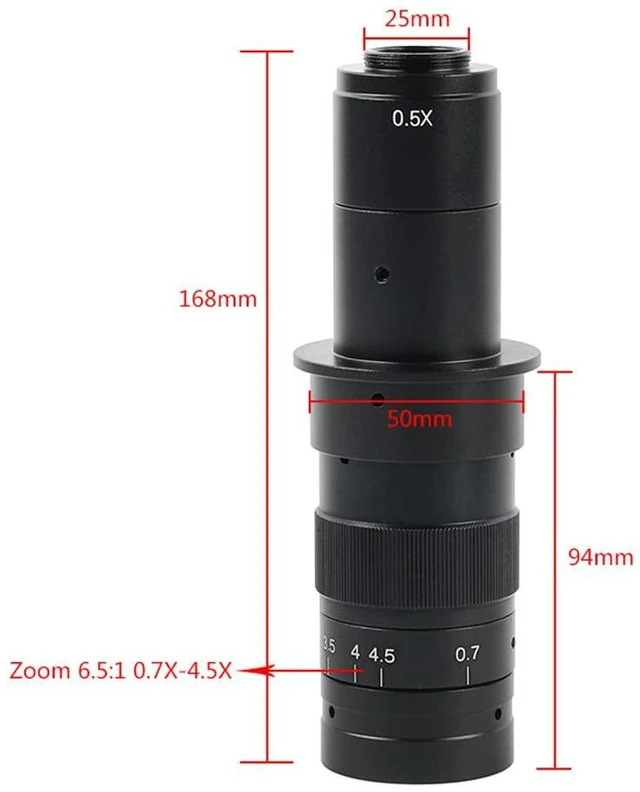 Alt view image 2 of 4 - 48MP 1080P 60FPS HDMI USB Industrial Electronic Digital Microscope Camera for Phone Repair & 180X C-Mount Lens