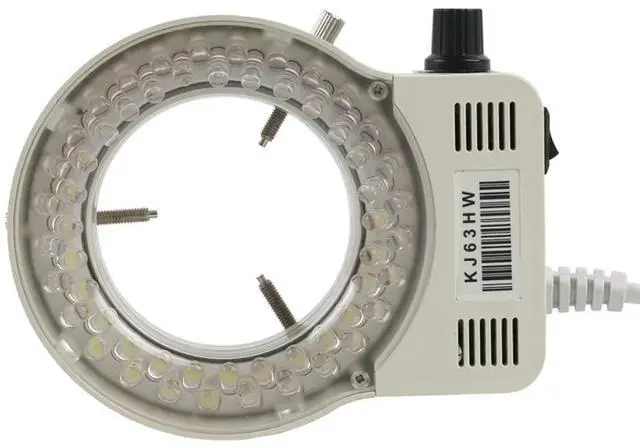 Alt view image 2 of 7 - 4K UHD FHD 60FPS Microscope Camera Industrial Electronic Video Digital Microscope & 100X C-Mount Lens Whit 56-LED Adjustable Ring Light - Red