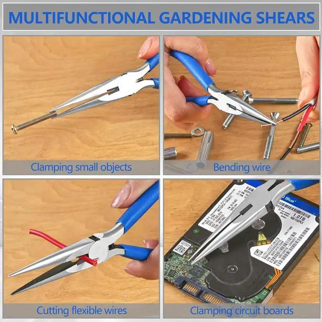 Alt view image 3 of 5 - Multi Tool Long Nose Plier Needle Nose Plier Forceps Repair Hand Tool For DIY Jewelry Making Electronics Repair Etc