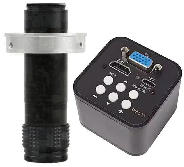 Main image of 1080P 60FPS HDMI VGA USB Type C Video Microscope Camera & 120X C-Mount Lens