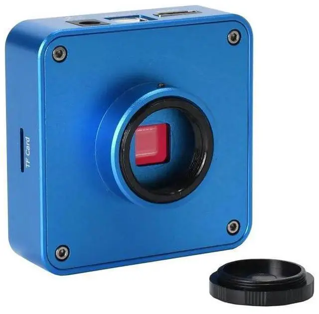 Alt view image 2 of 3 - 34MP 2K 1080P 60FPS HDMI USB Industrial Digital Video Microscope Camera - Blue
