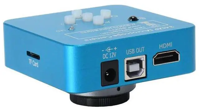 Alt view image 3 of 3 - 34MP 2K 1080P 60FPS HDMI USB Industrial Digital Video Microscope Camera - Blue