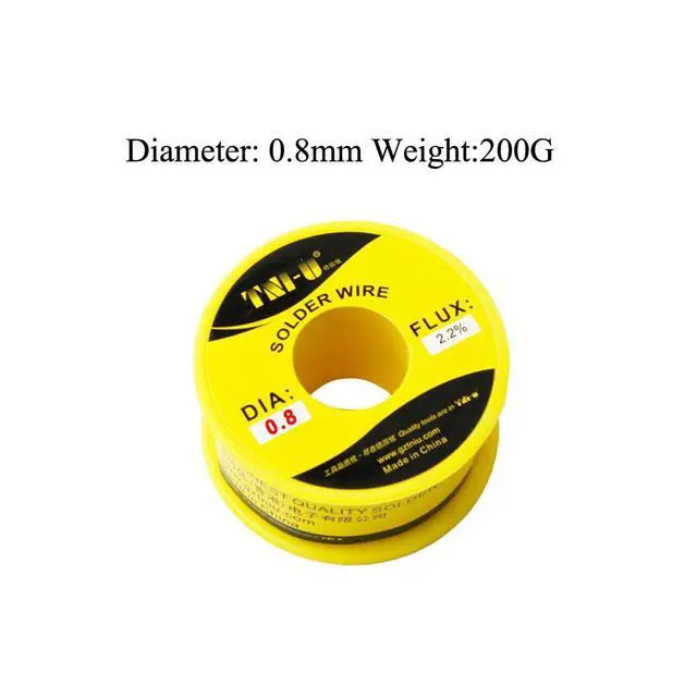 Alt view image 2 of 2 - TU-408-200G High Purity Soldering Wire 200g/Roll Mixed Tin Rosin Core Dia 0.8mm Solder Welding Wire For Electrical Soldering
