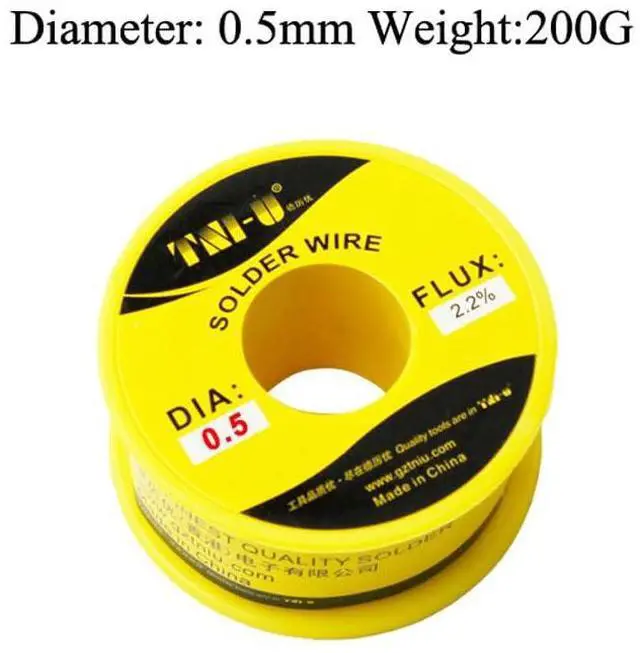 Alt view image 2 of 2 - TU-405-200G High Purity Soldering Wire 200g/Roll Mixed Tin Rosin Core Dia 0.5mm Solder Welding Wire For Electrical Soldering